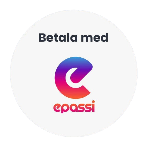 Epassi-logotyp med texten "Betala med Epassi".